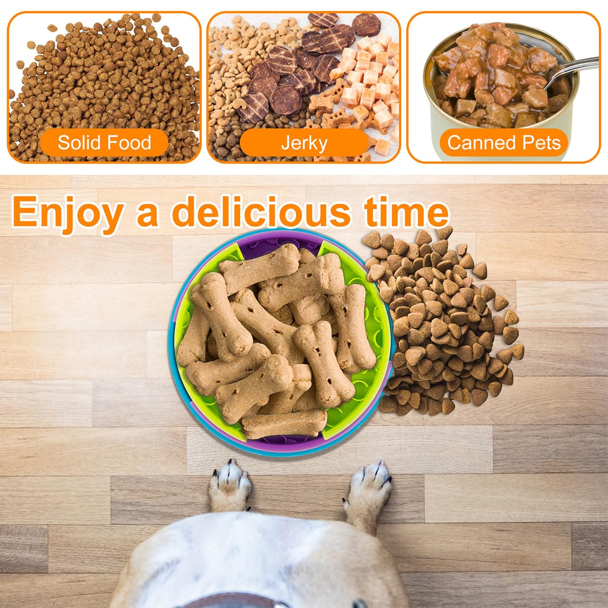 3-in-1 Slow Feeder Puzzle Bowl