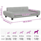 Velvet Orthopedic Dog Bed for Large Dogs