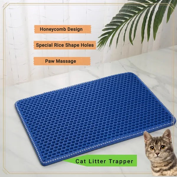 Tapis de litière pour chat - Tapis de récupération de litière