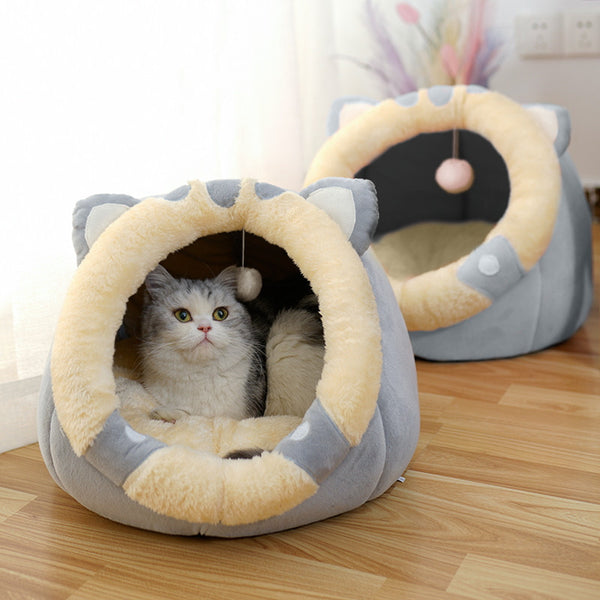 Villa cabane pour chat lits de fournitures pour chat clos