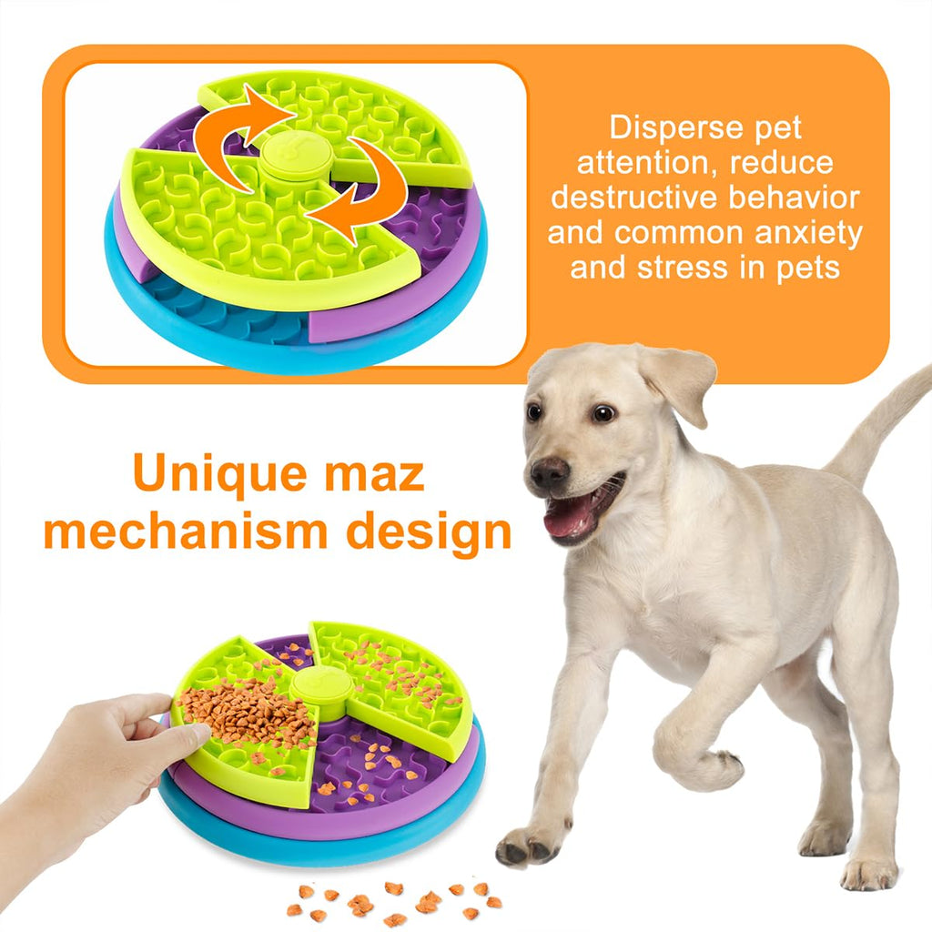 3-in-1 Slow Feeder Puzzle Bowl