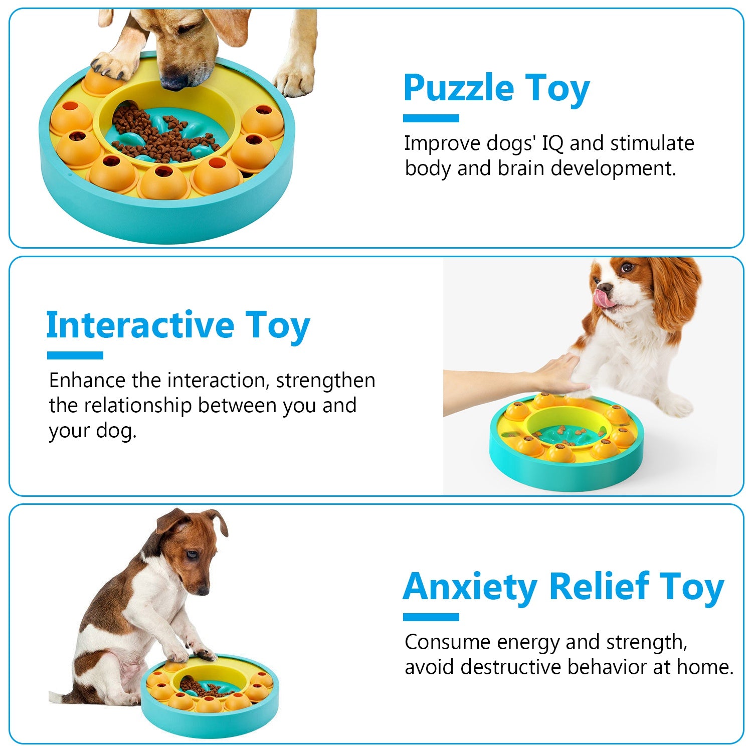Interactive Slow Feeder Puzzle Bowl