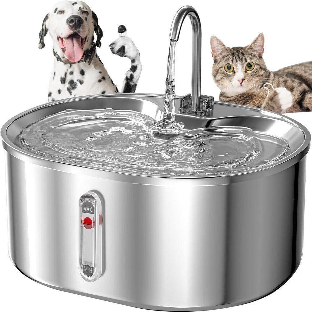 Distributeur d'eau automatique en acier inoxydable pour chat