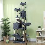81-Inch Multi-Level Cat Tree with Condo & Hammocks
