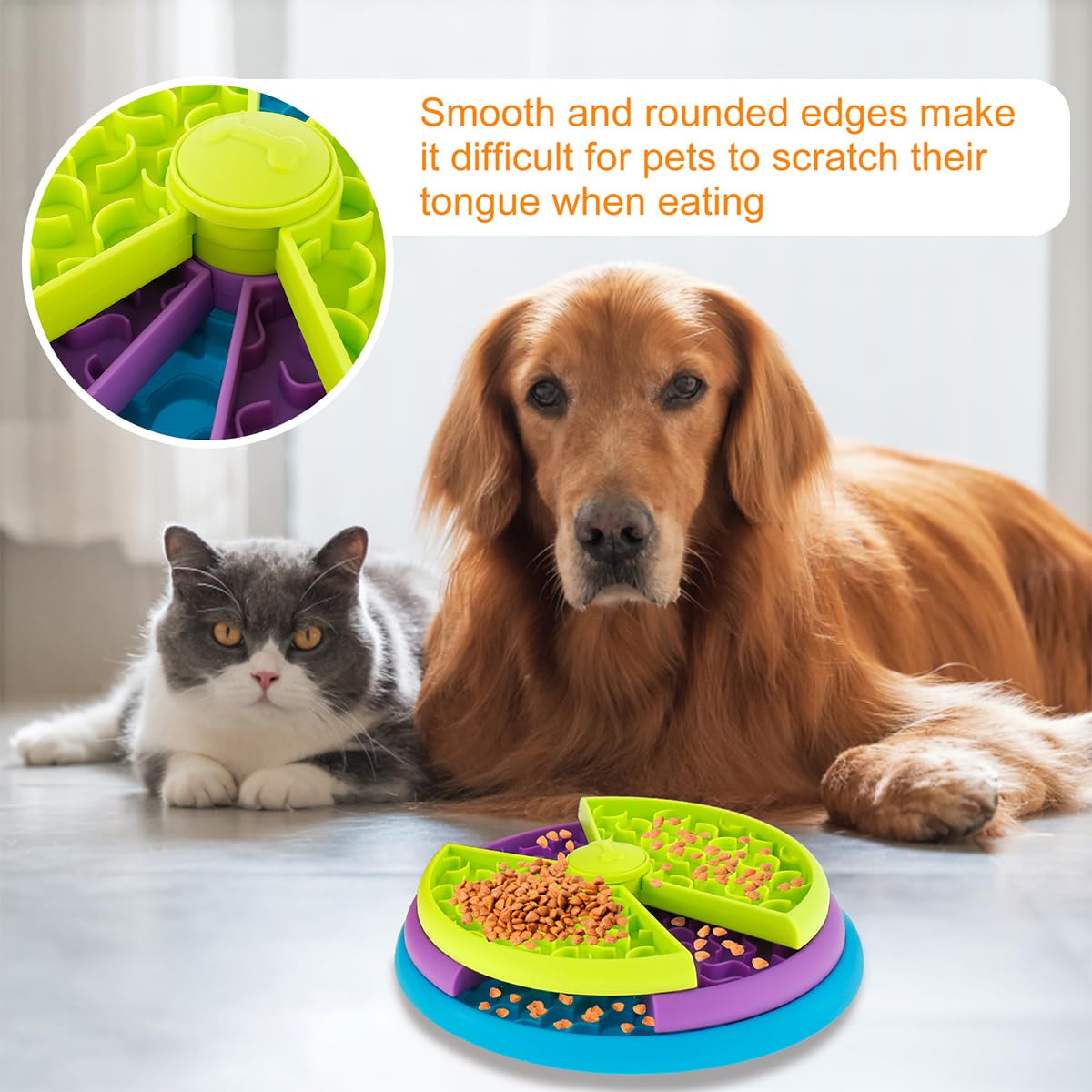 3-in-1 Slow Feeder Puzzle Bowl
