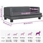 Velvet Orthopedic Dog Bed for Medium Dogs