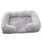 Fluffy Calming Donut Dog Bed