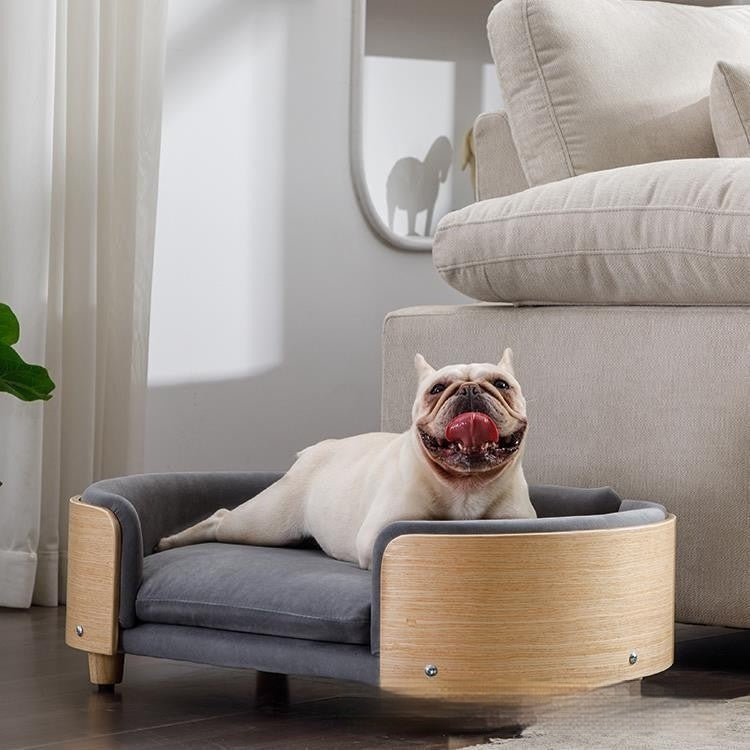 Simple Cat Bed Wooden Sofa-bed Style