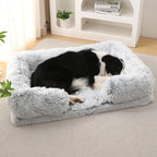 Fluffy Calming Donut Dog Bed