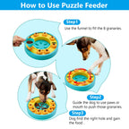 Interactive Slow Feeder Puzzle Bowl