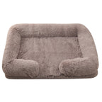Fluffy Calming Donut Dog Bed