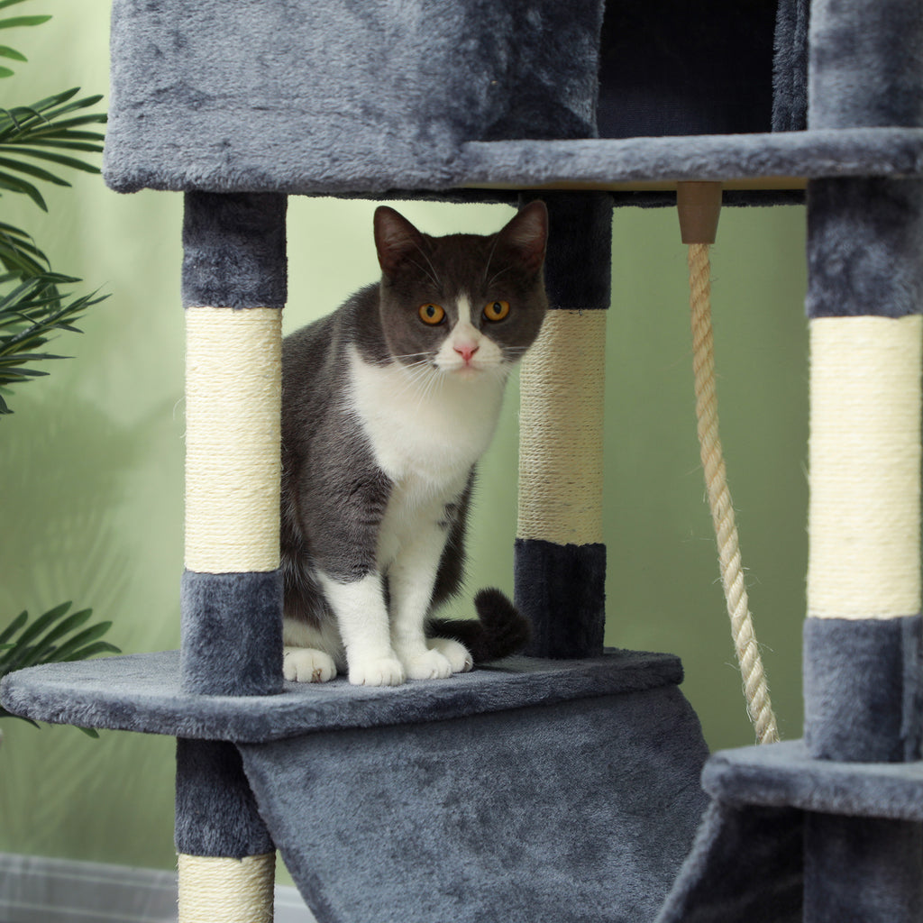 81-Inch Multi-Level Cat Tree with Condo & Hammocks