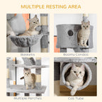 Adjustable Cat Tree with Hammock