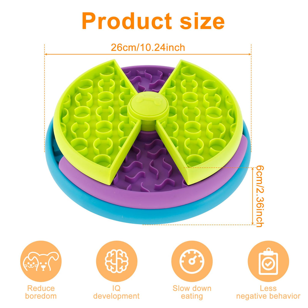 3-in-1 Slow Feeder Puzzle Bowl