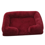 Fluffy Calming Donut Dog Bed