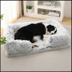 Fluffy Dog Bed - Dog Face Visible